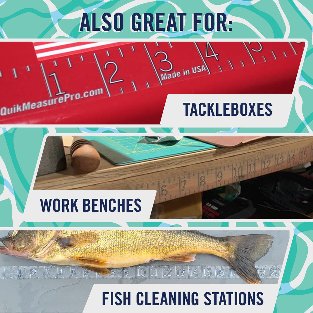 berkley adhesive fish ruler Boat Ruler Sticker