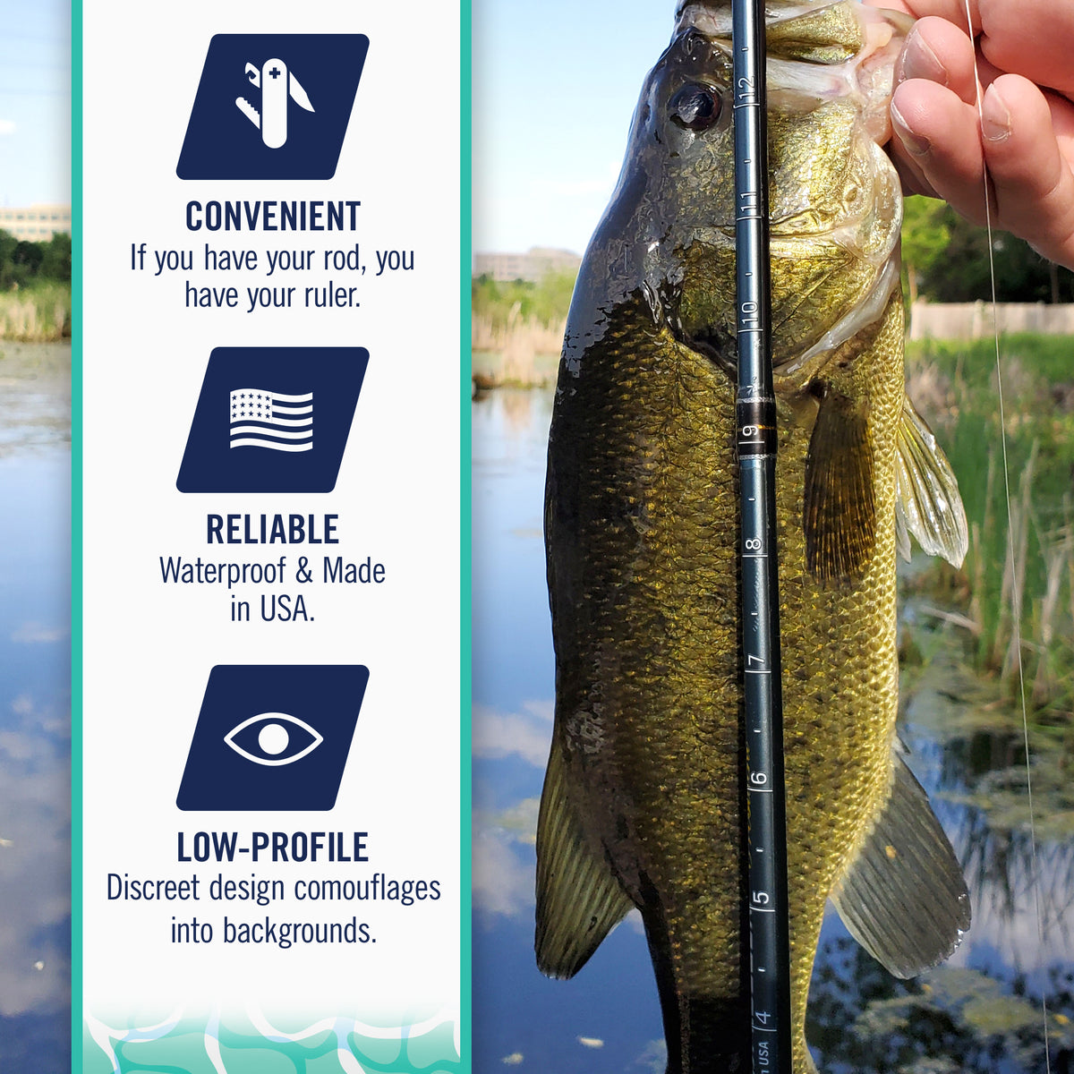 Fishing Rod Ruler 2 Pack - 36