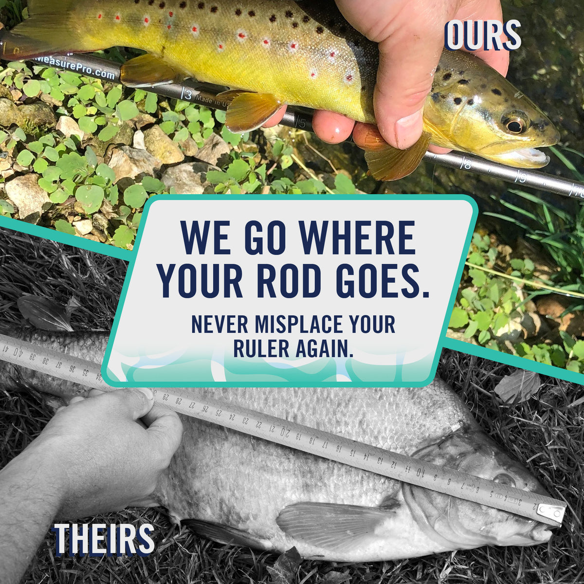 Trust Rod Ruler Fishing Rod Ruler 2 Pack - 36